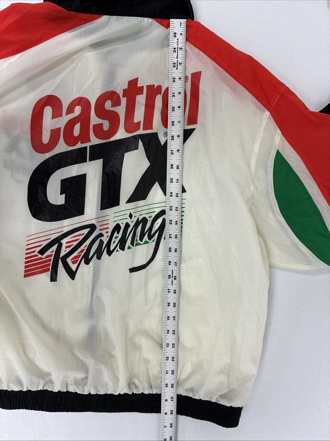Vintage Castrol GTX Racing Windbreaker Light Jacket Size XL