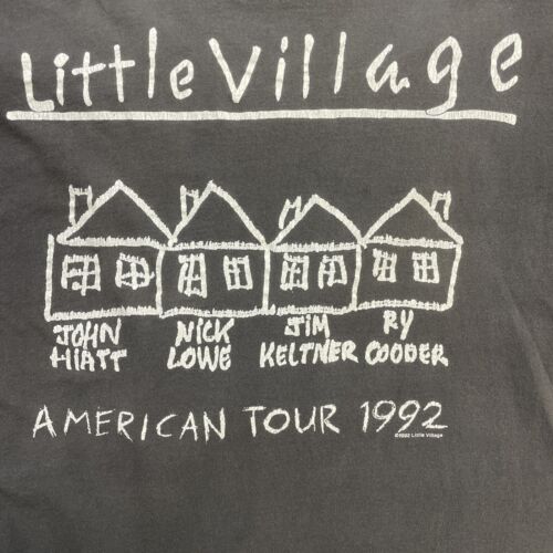 Vintage Little Village American Tour T-Shirt Size Large Band Tee 1992 90s
