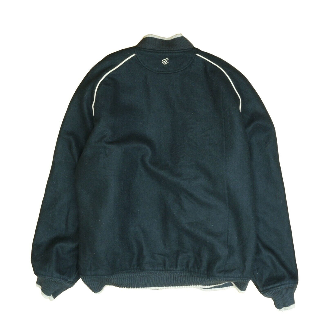 Vintage Rocawear Wool Varsity Jacket Size Large Black Streetwear Y2K