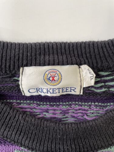 Vintage Cricketeer Crewneck Sweater Size XL Purple