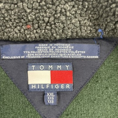 Tommy Hilfiger Deep Pile Fleece Vest Jacket Size 2XL Green