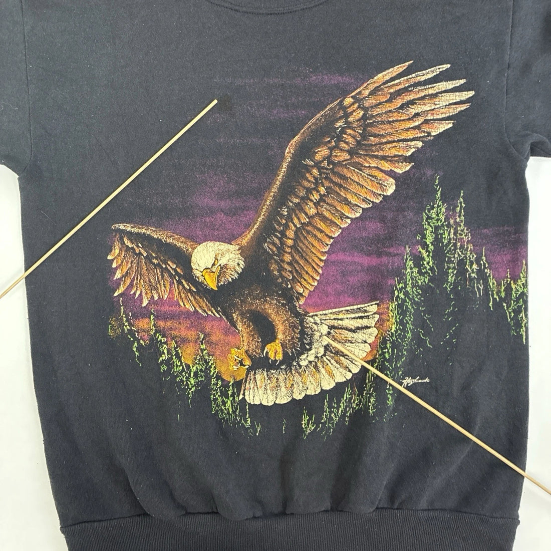 Vintage Eagle Crewneck Sweatshirt Size Large 90s