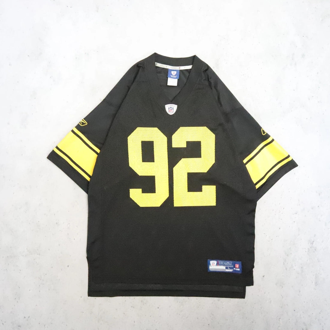 Vintage Pittsburgh Steelers James Harrison Reebok Jersey Size Large NFL