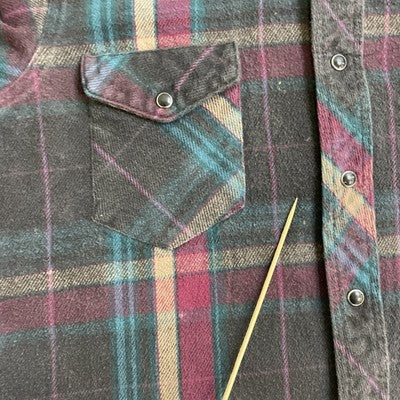 Vintage Wrangler Western Pearl Snap Shirt Size 16-33 Plaid