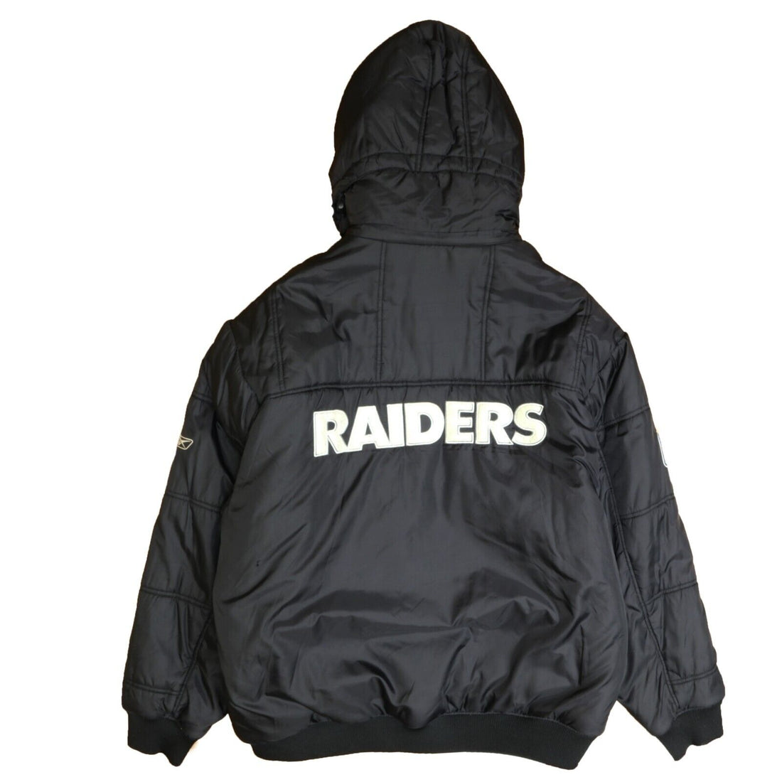 Oakland Raiders Puffer Jacket Size 2XL Black Exclusive Edition NFL