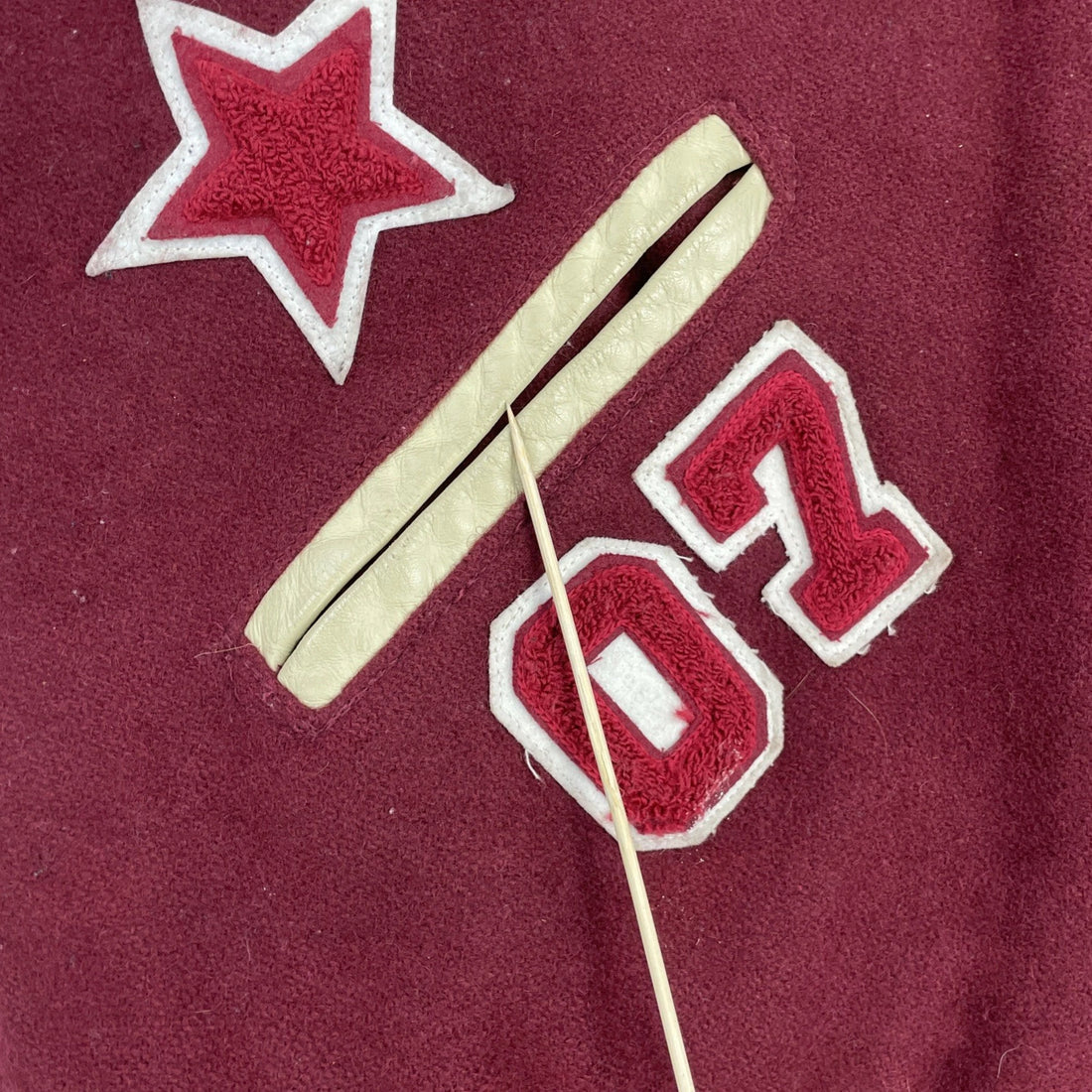 Vintage Leather Wool Varsity Letterman Jacket Size 54