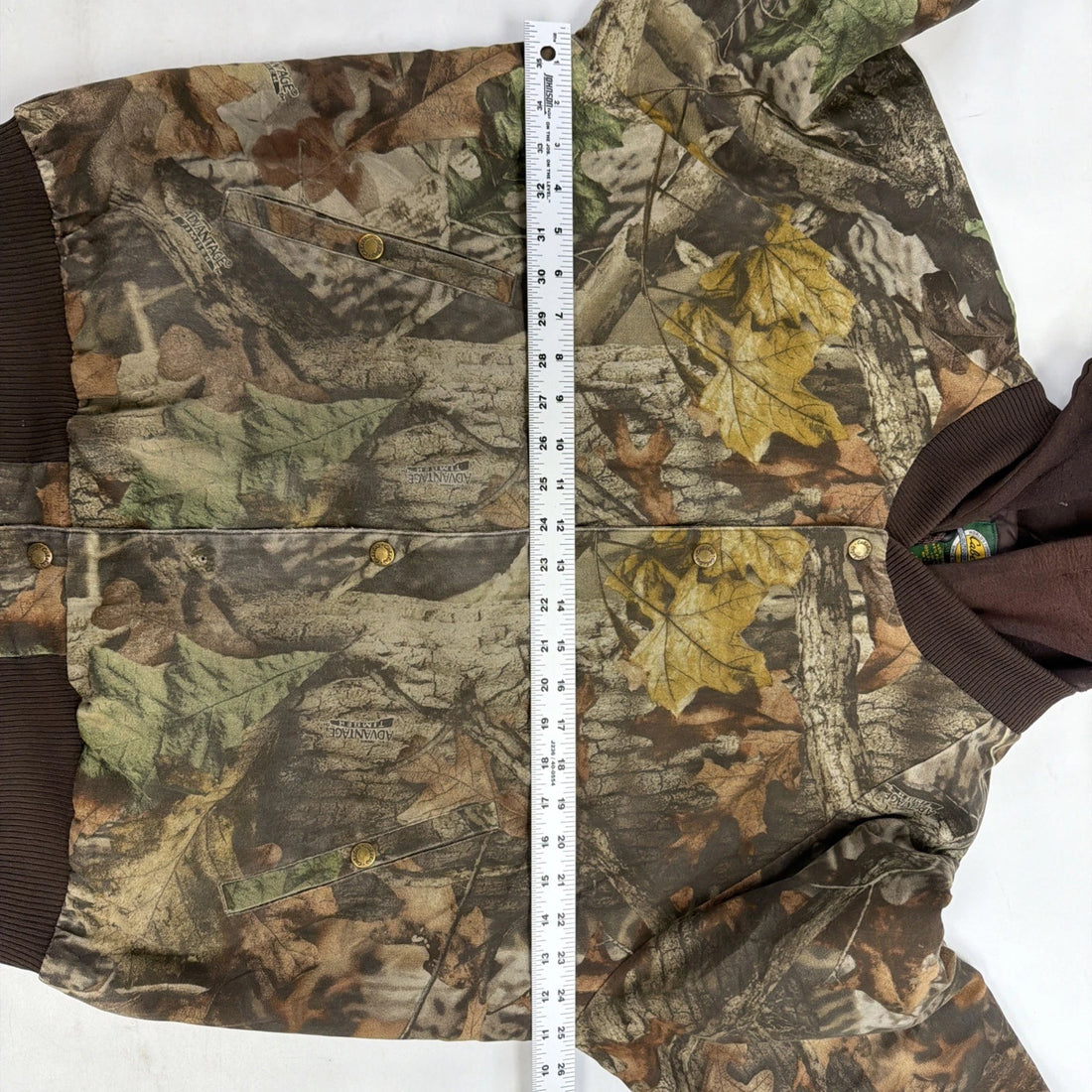 Vintage Cabela's Advantage Timber Camo Hunting Bomber Jacket Size Medium