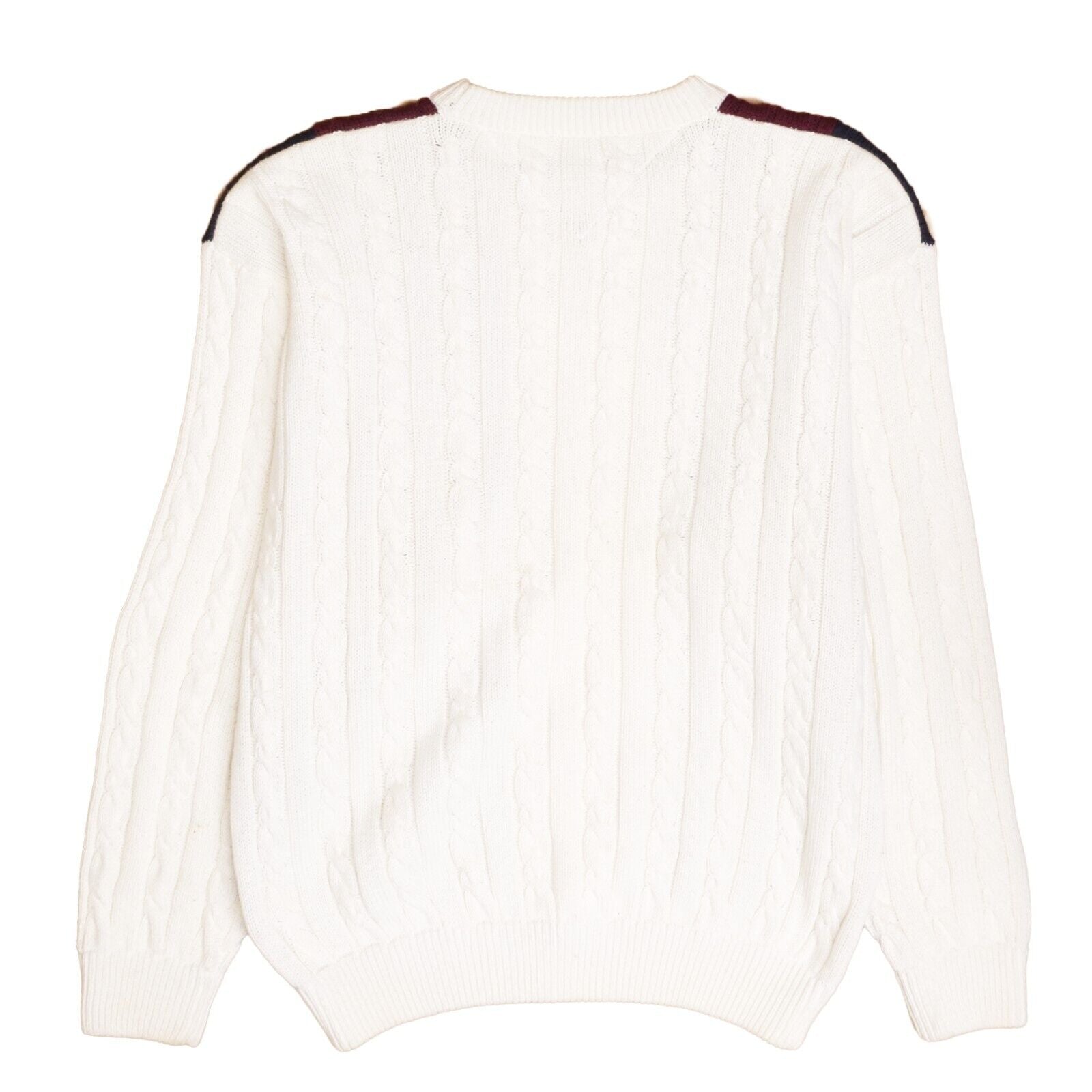 Tommy Hilfiger White Pullover store Sweater