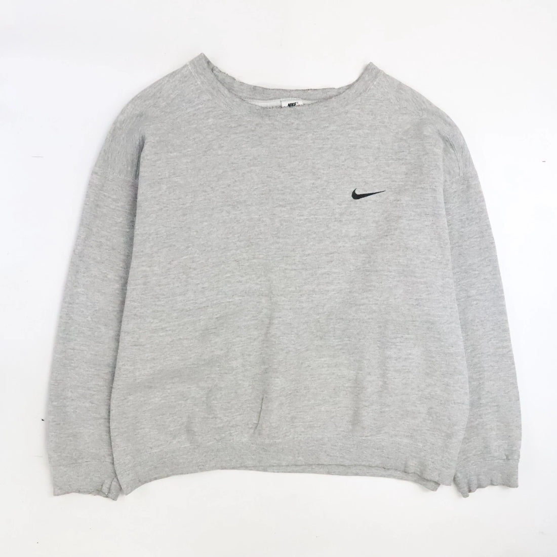 Vintage Nike Crewneck Sweatshirt Size Large Gray Embroidered Swoosh
