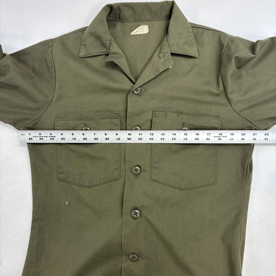 Vintage OG 507 Military Shirt Size 15 1/2 X 35