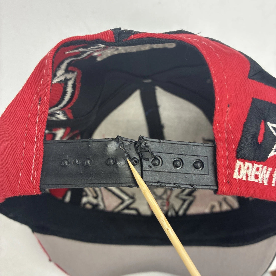 Vintage Chicago Bulls Jagged Edge Drew Pearson Snapback Hat Cap OSFA NBA