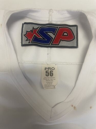 Vintage Lumber Jacks Canada Authentic SP Hockey Jersey Size 56 White