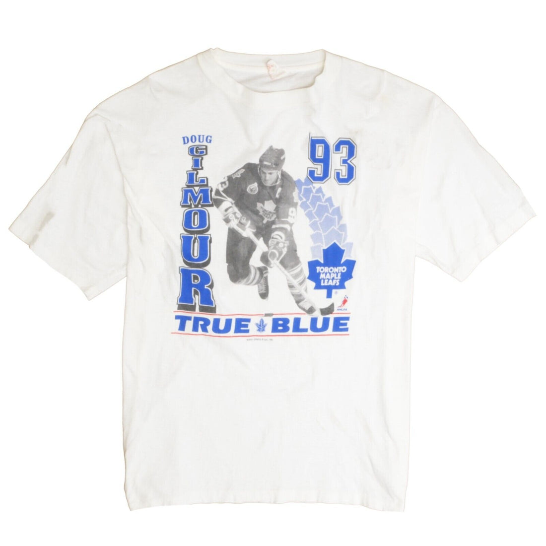 Vintage Toronto Maple Leafs Doug Gilmour T-Shirt One Size 1993 90s NHL