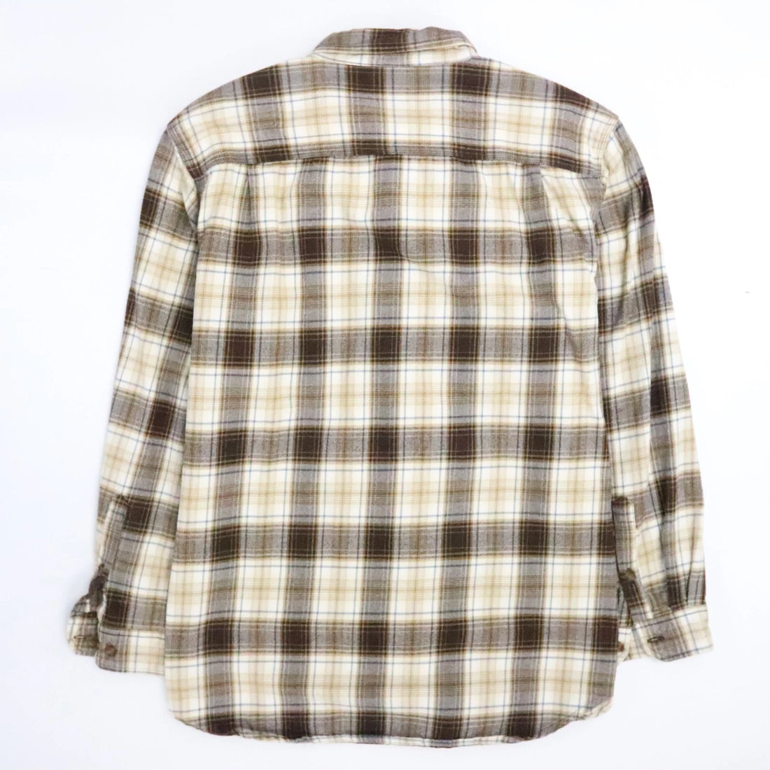 Carhartt Button Up Shirt Size XL Brown Plaid
