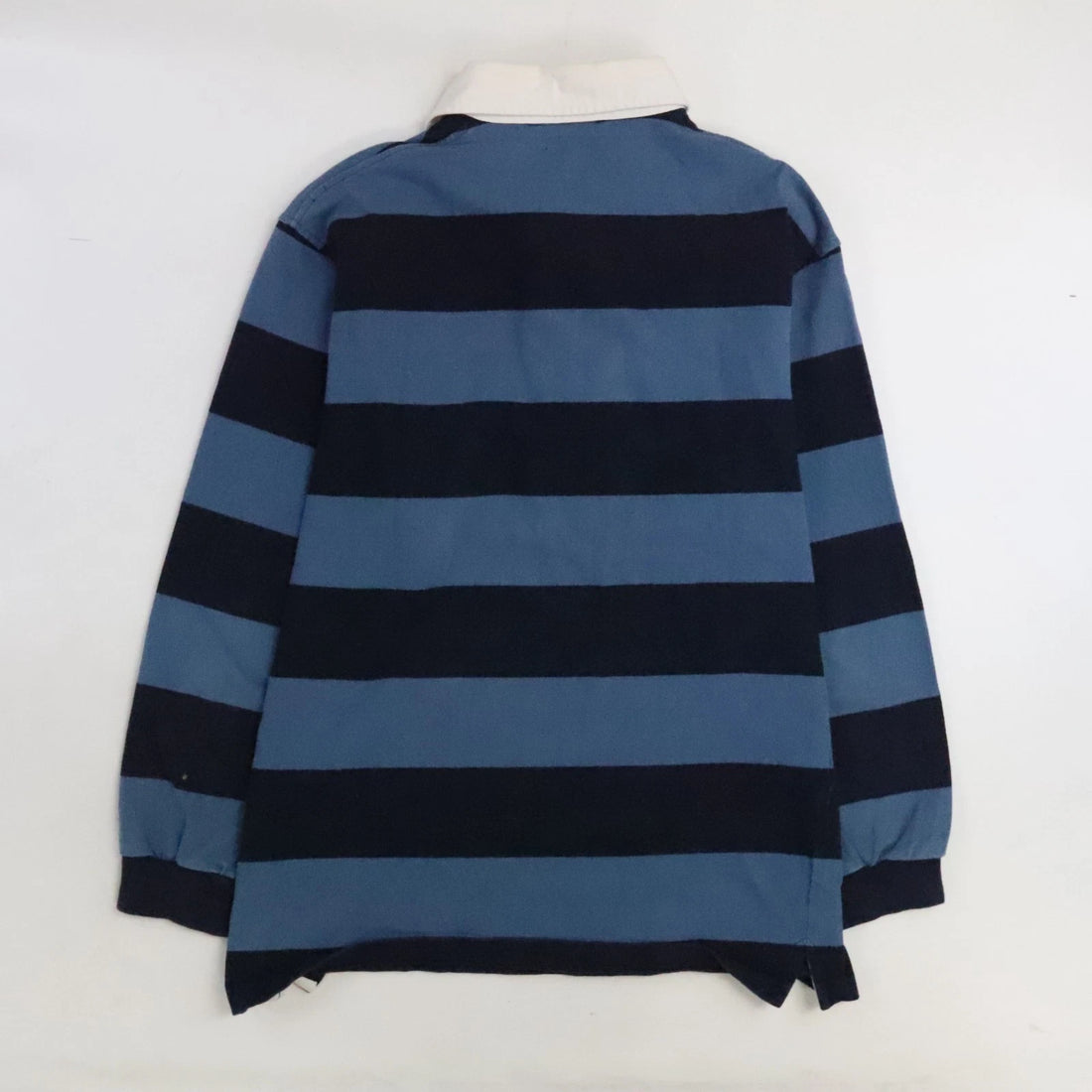 Vintage Doogan Donegal Rugby Shirt Size Large Blue Striped Long Sleeve England