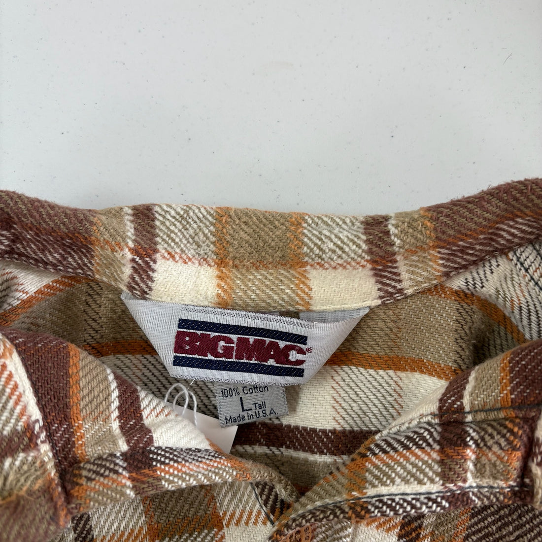 80s Big Mac Button Up Plaid Size Large