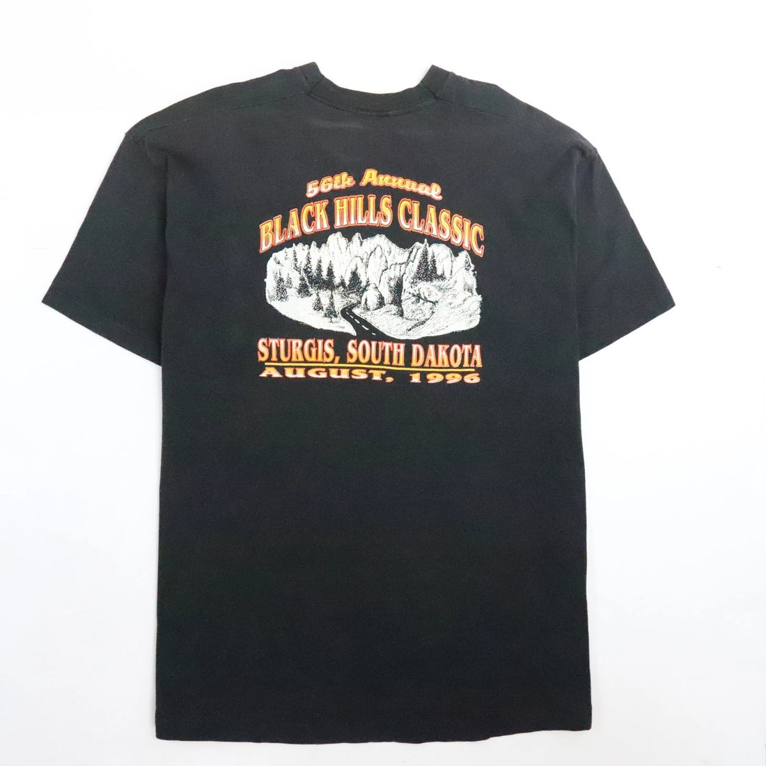 Vintage Bad Ass Boys Toys Motorcycle Black Hills Classic Pocket T-Shirt 2XL 90s