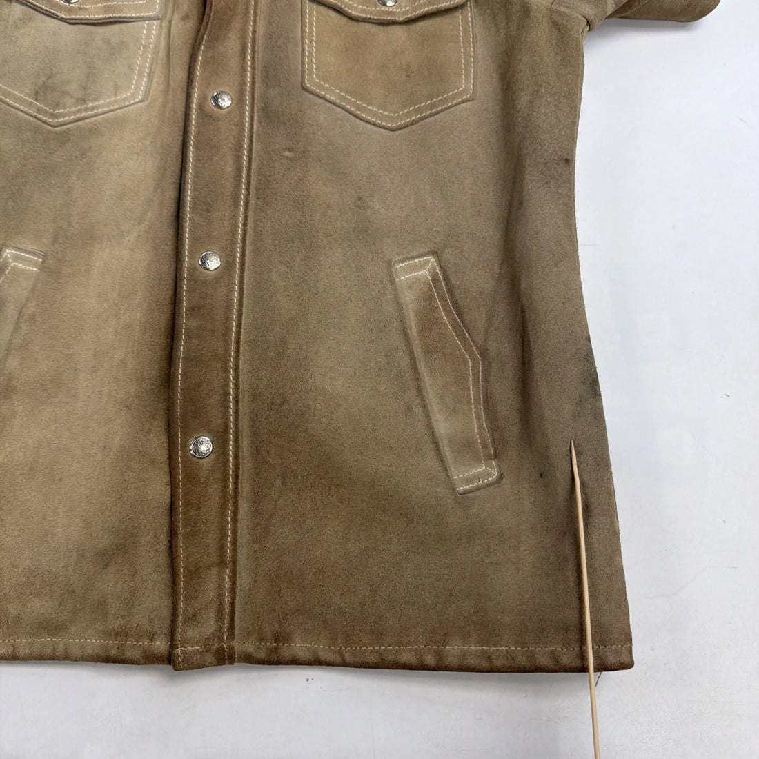 Vintage Schott Bros Western Leather Suede Shirt Jacket Size Medium