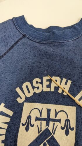 Vintage Saint Joseph College Crest Crewneck Sweatshirt Size Large 60s 70s