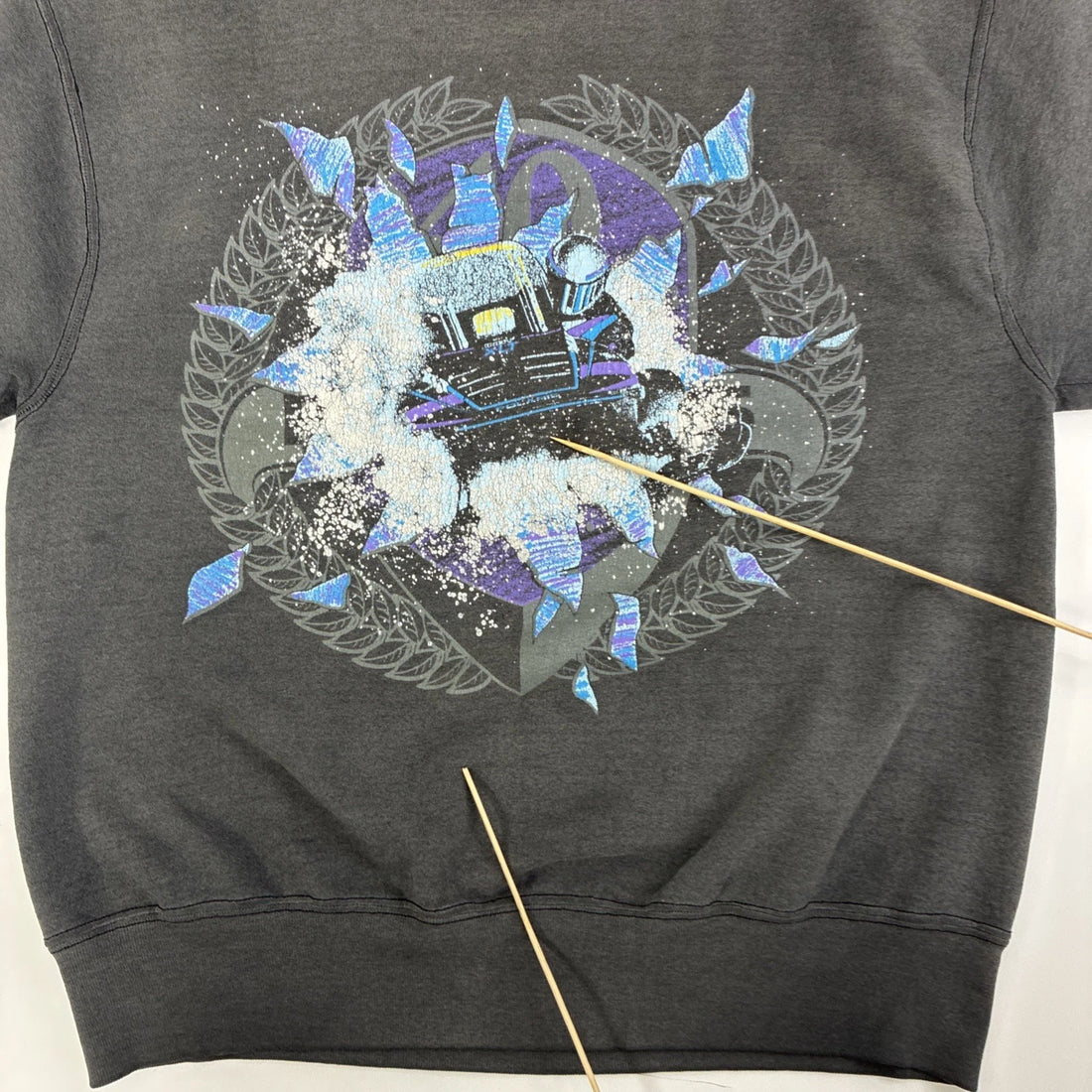 Vintage Snowmobile Racing Crewneck Sweatshirt Size Large