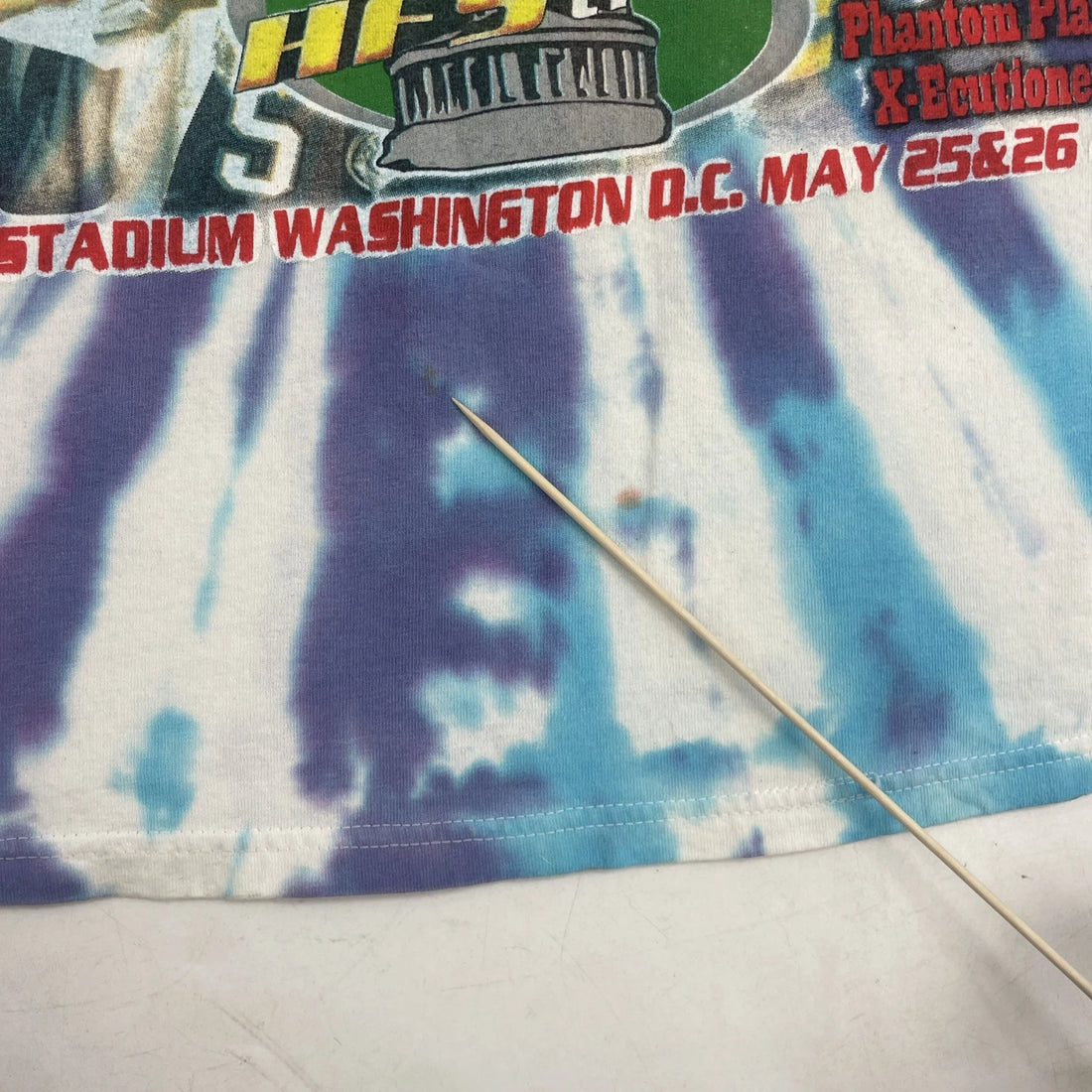 Vintage HFStival 2002 Tie Dye T-Shirt Size XL Music Festival Eminem Sum 41 NERD