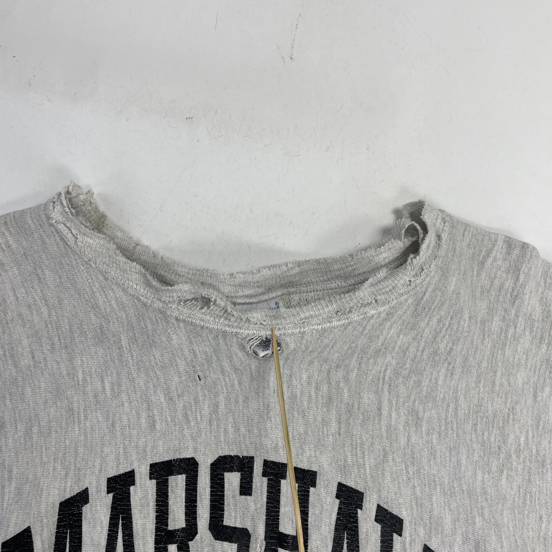 Vintage Marshall Champion Reverse Weave Sweatshirt Size 2XL Distressed 90s