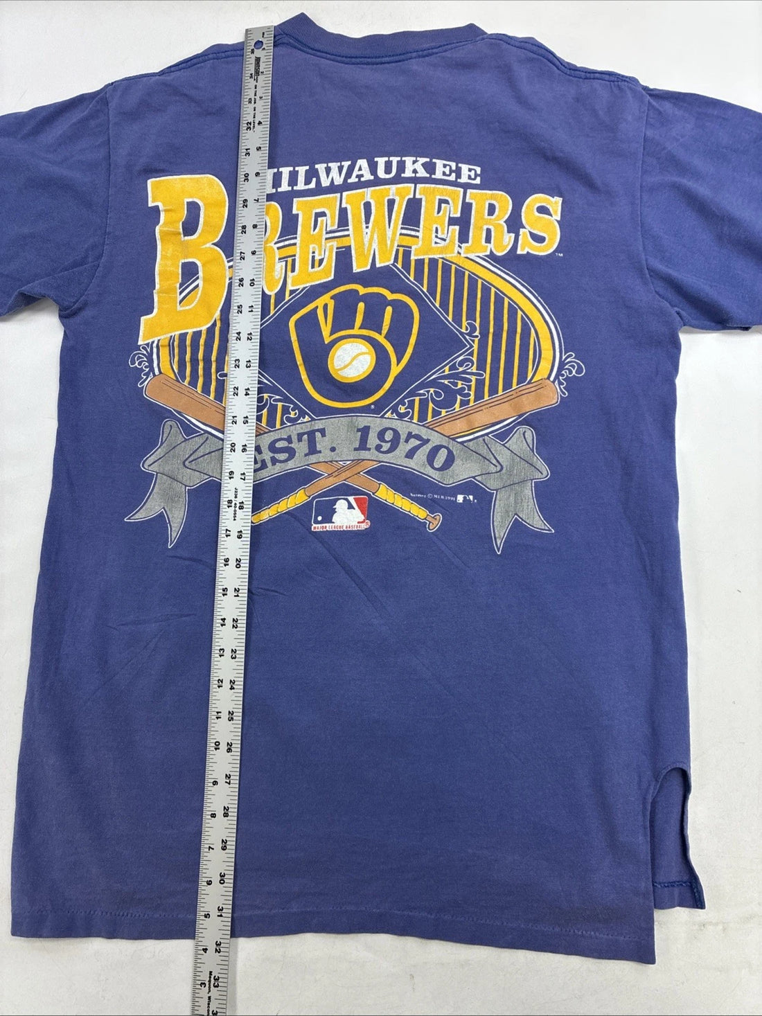 Vintage Milwaukee Brewers Nutmeg Mills T-Shirt Size XL 90s MLB