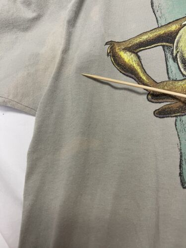 Vintage Taz Warner Bros Looney Tunes T-Shirt Size XL Gray Single Stitch 90s