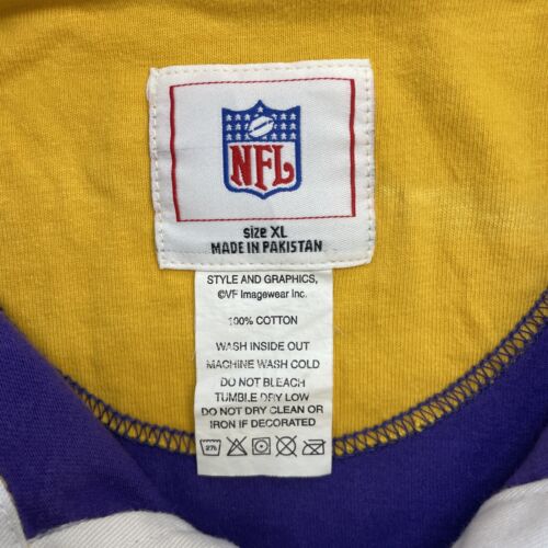 Minnesota Vikings Rugby Shirt Size XL Striped NFL