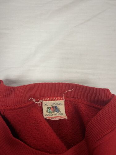 Vintage Chicago Blackhawks Sweatshirt Crewneck Size XL Red 1990 90s NFL