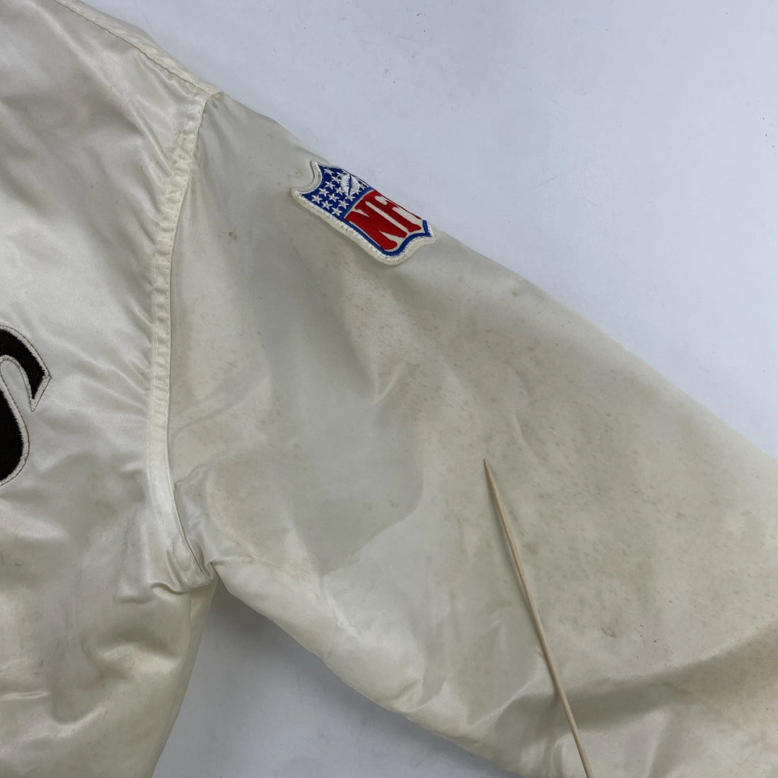 Vintage Cleveland Browns Starter Satin Bomber Jacket Size Large NFL