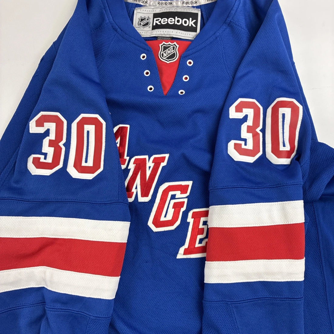 New York Rangers Henrik Lundqvist Reebok Jersey Size Large NHL