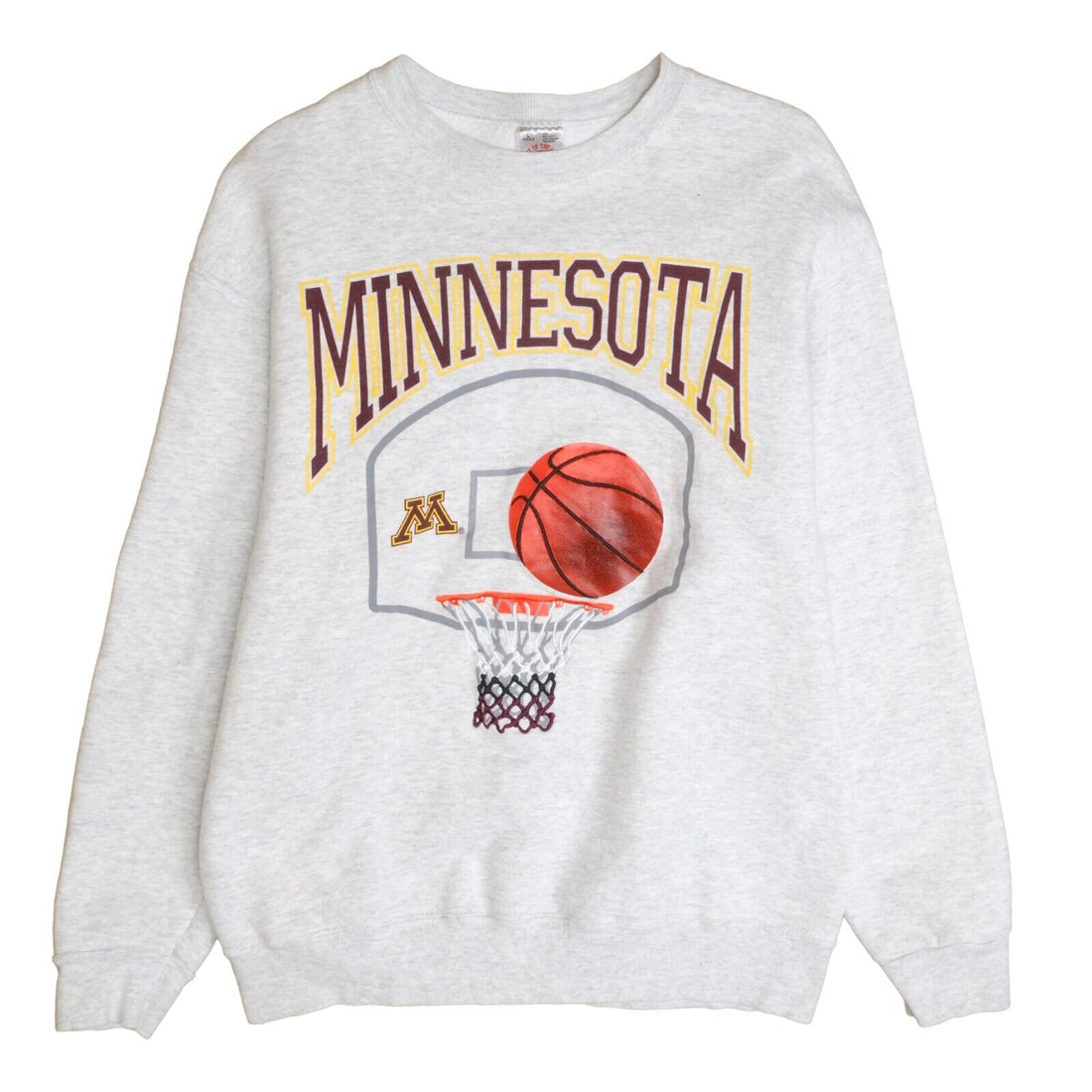 Vintage Minnesota Golden Gophers Basketball Sweatshirt Crewneck Large 90s NCAA