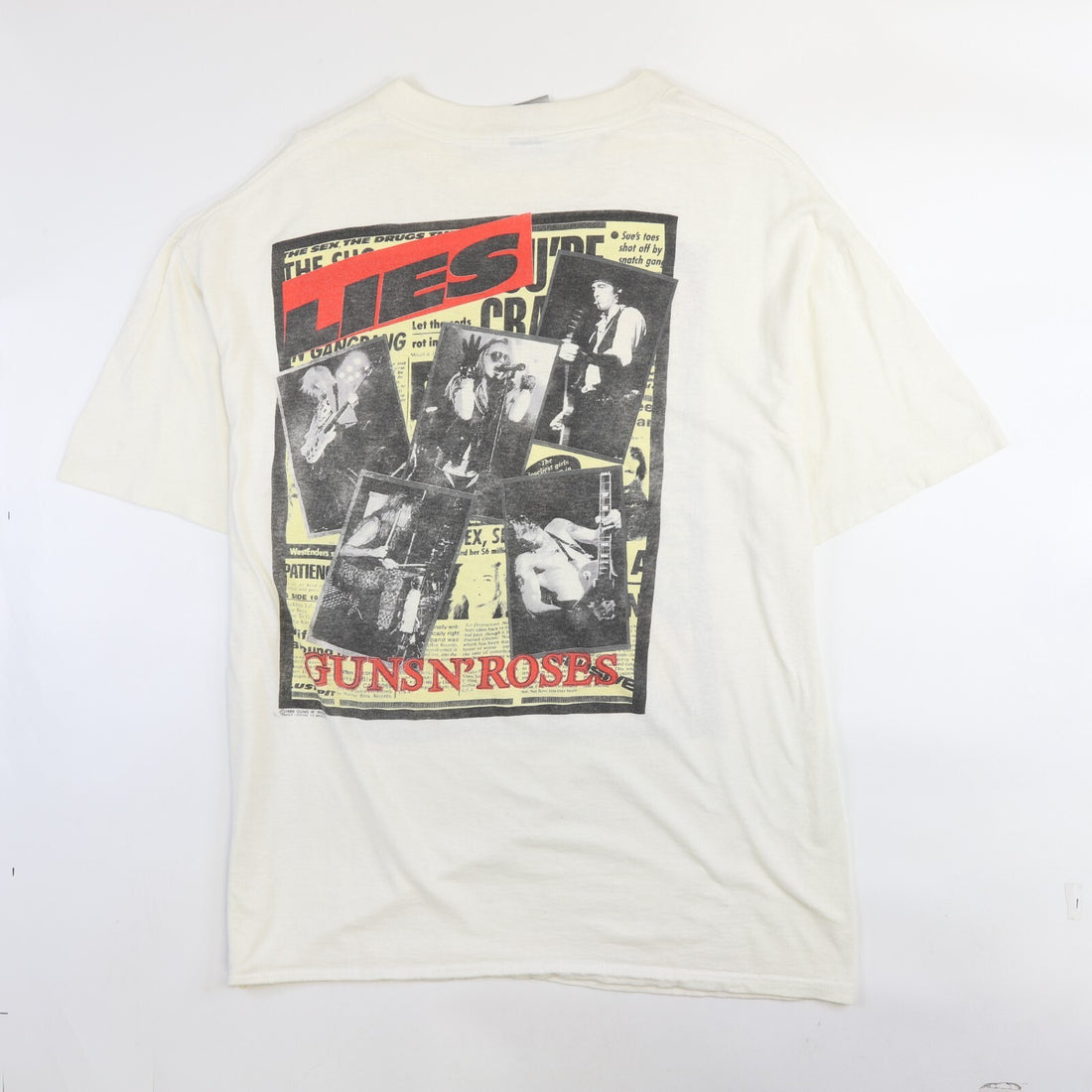 Vintage Guns N Roses Nightrain Brockum T-Shirt Size XL 1989 80s