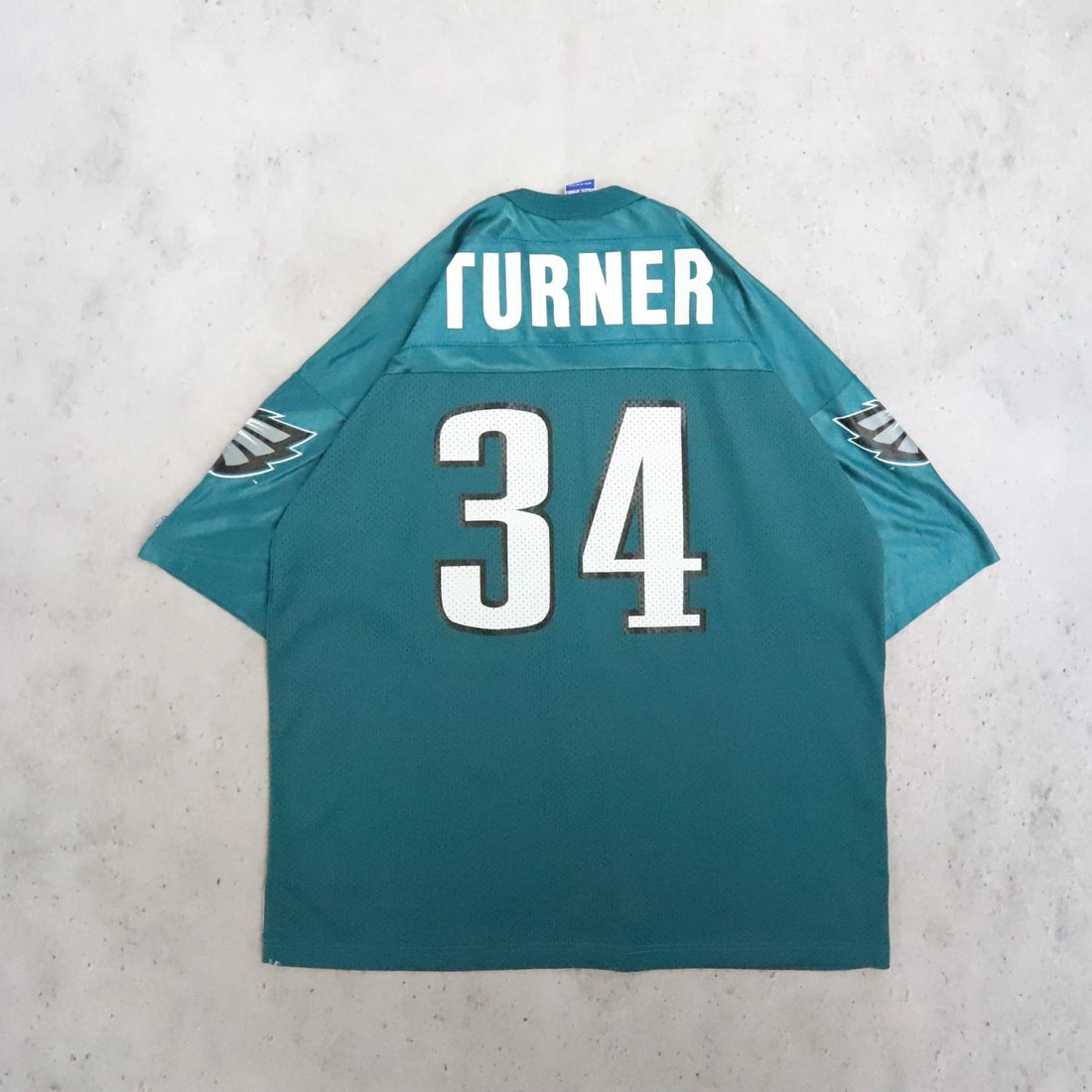 Vintage Philadelphia Eagles Kevin Turner Champion Jersey Size 52 NFL