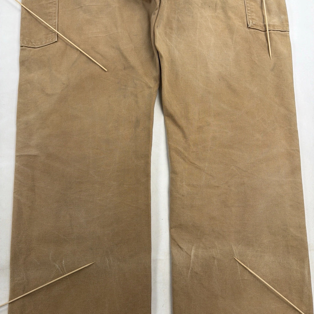 Carhartt Canvas Carpenter Double Knee Work Pants Size 36 X 34 Brown