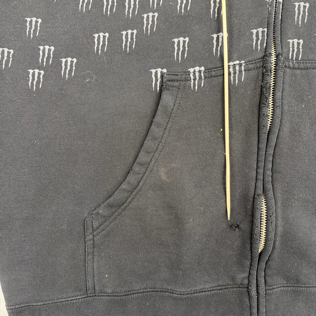 Monster Energy Full Zip Sweatshirt Hoodie Size XL