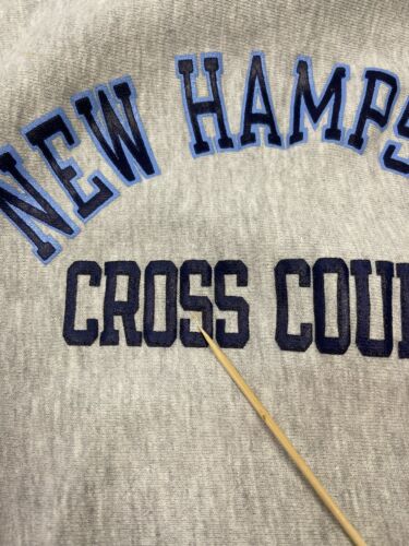 Vintage New Hampshire Cross Country Champion Reverse Weave Sweatshirt Size Large