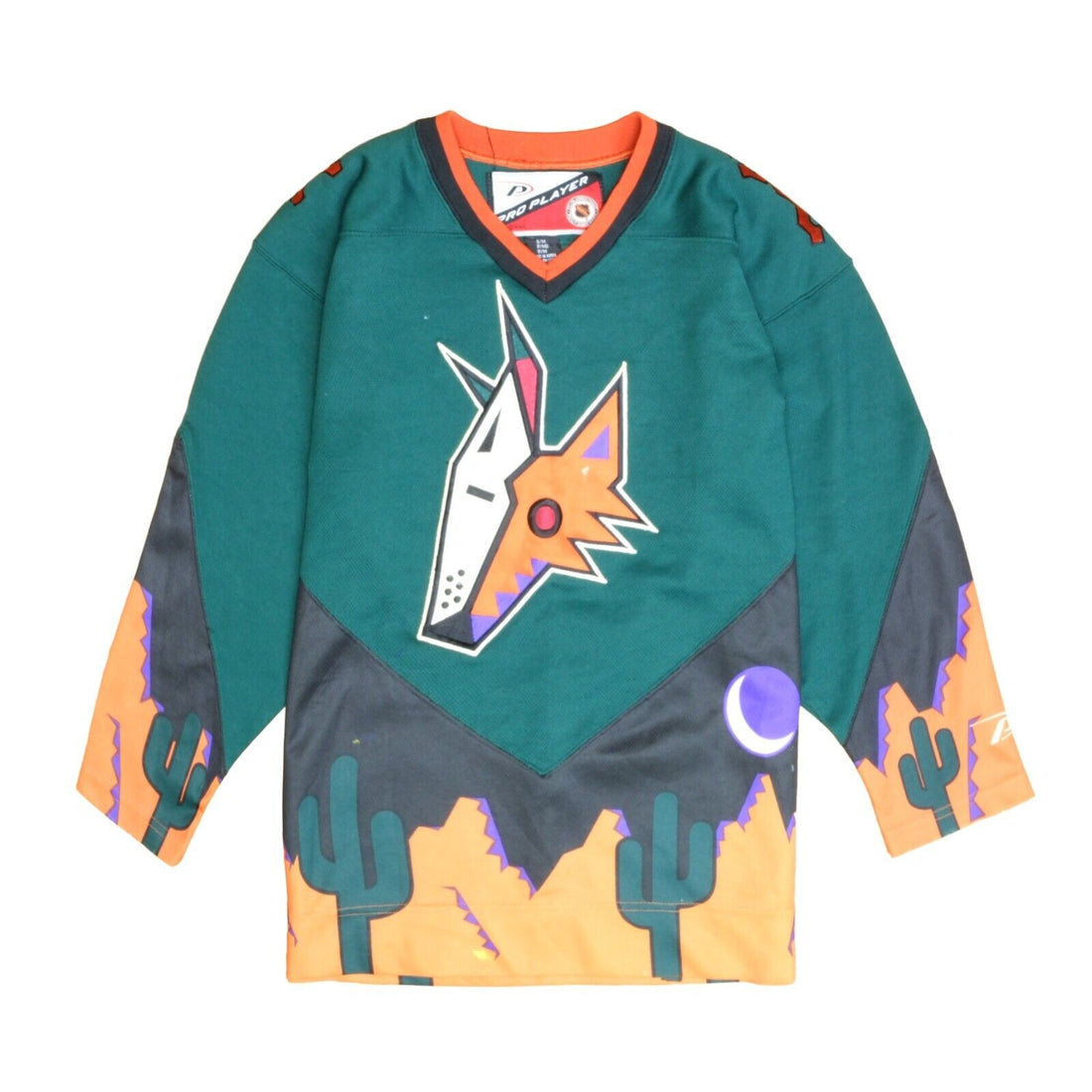 Vintage Phoenix Coyotes Pro Player Hockey Jersey Size Small Kachina Peyote NHL