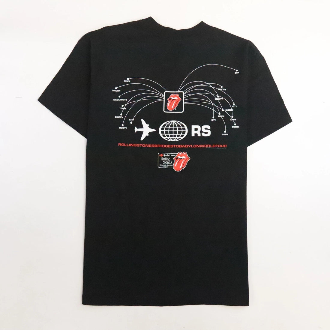 Vintage The Rolling Stones Bridges To Babylon World Tour T-Shirt Size Large 90s