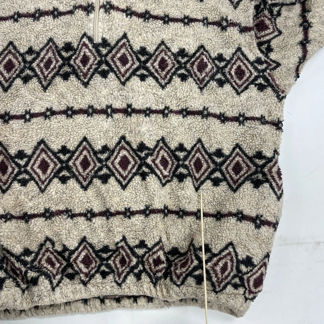 Vintage Wrangler Western Aztec Deep Pile Fleece Sweater Size 2XL