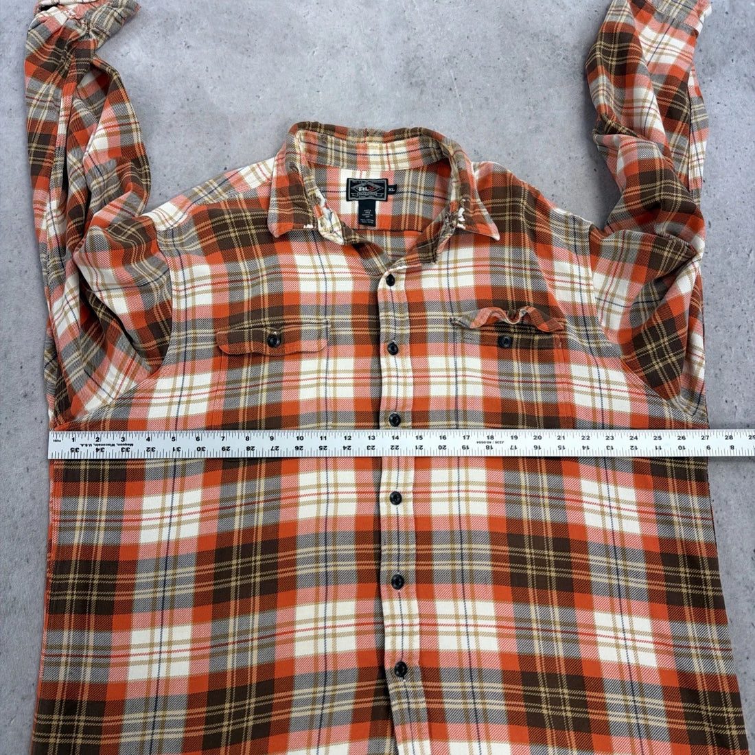 Vintage Ralph Lauren RLX Plaid Button Up Shirt Size XL