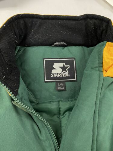 Vintage Green Bay Packers Starter Jacket Size Large 90s NFL Insulated