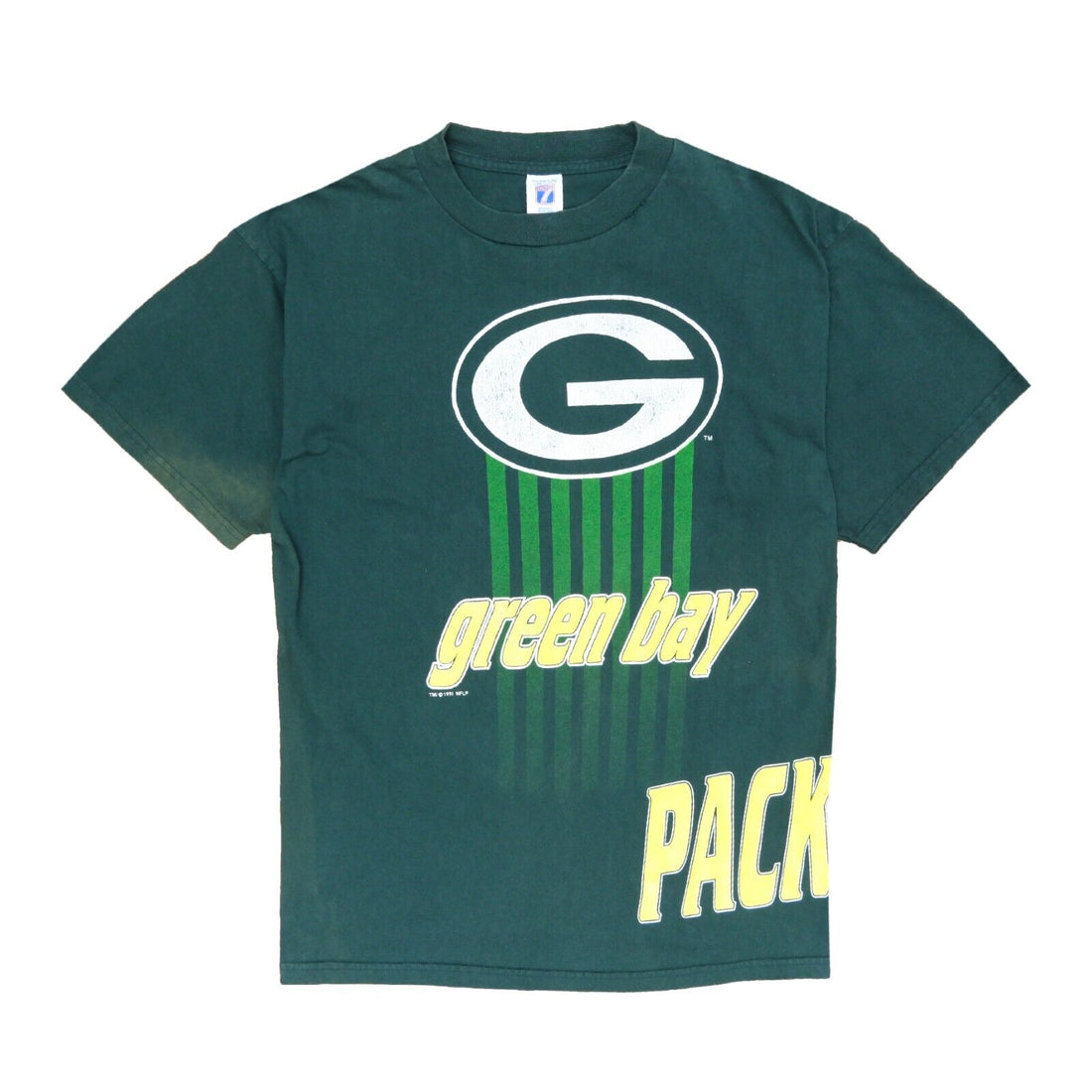 Vintage Green Bay Packers Logo 7 T-Shirt Size XL Made USA 1995 90s NFL