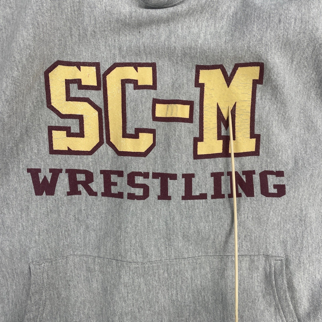 Vintage SC-M Wrestling Champion Reverse Weave Sweatshirt Hoodie Size Large