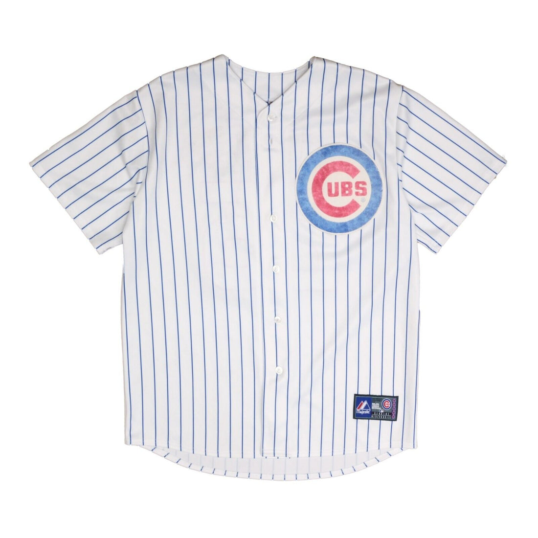 Vintage 80s Mens S Chicago Cubs Chalkline Pinstripe MLB Baseball T-Shirt  Jersey