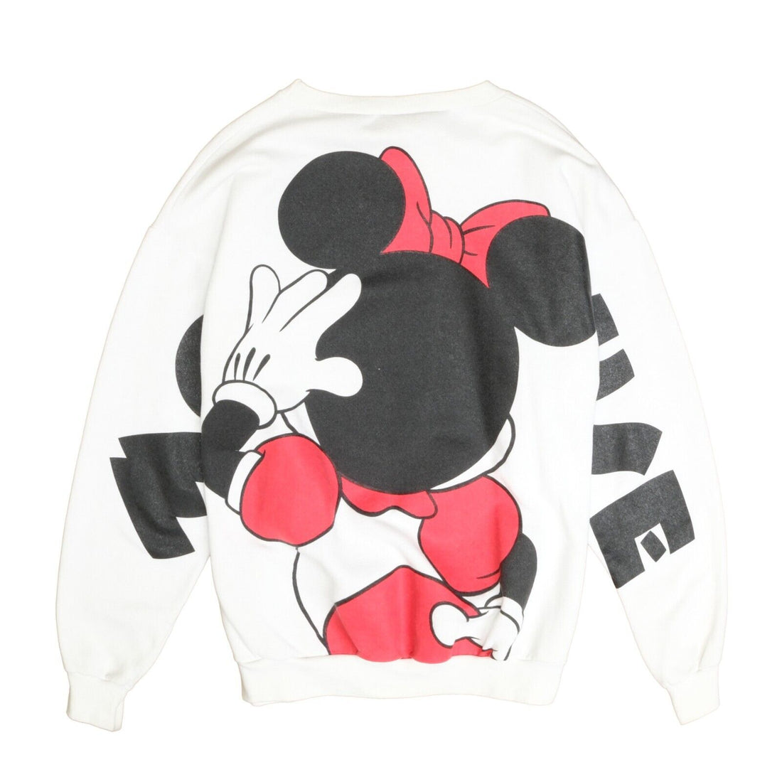 Vintage Minnie Mouse Disney Sweatshirt Crewneck XL Double Sided Spell