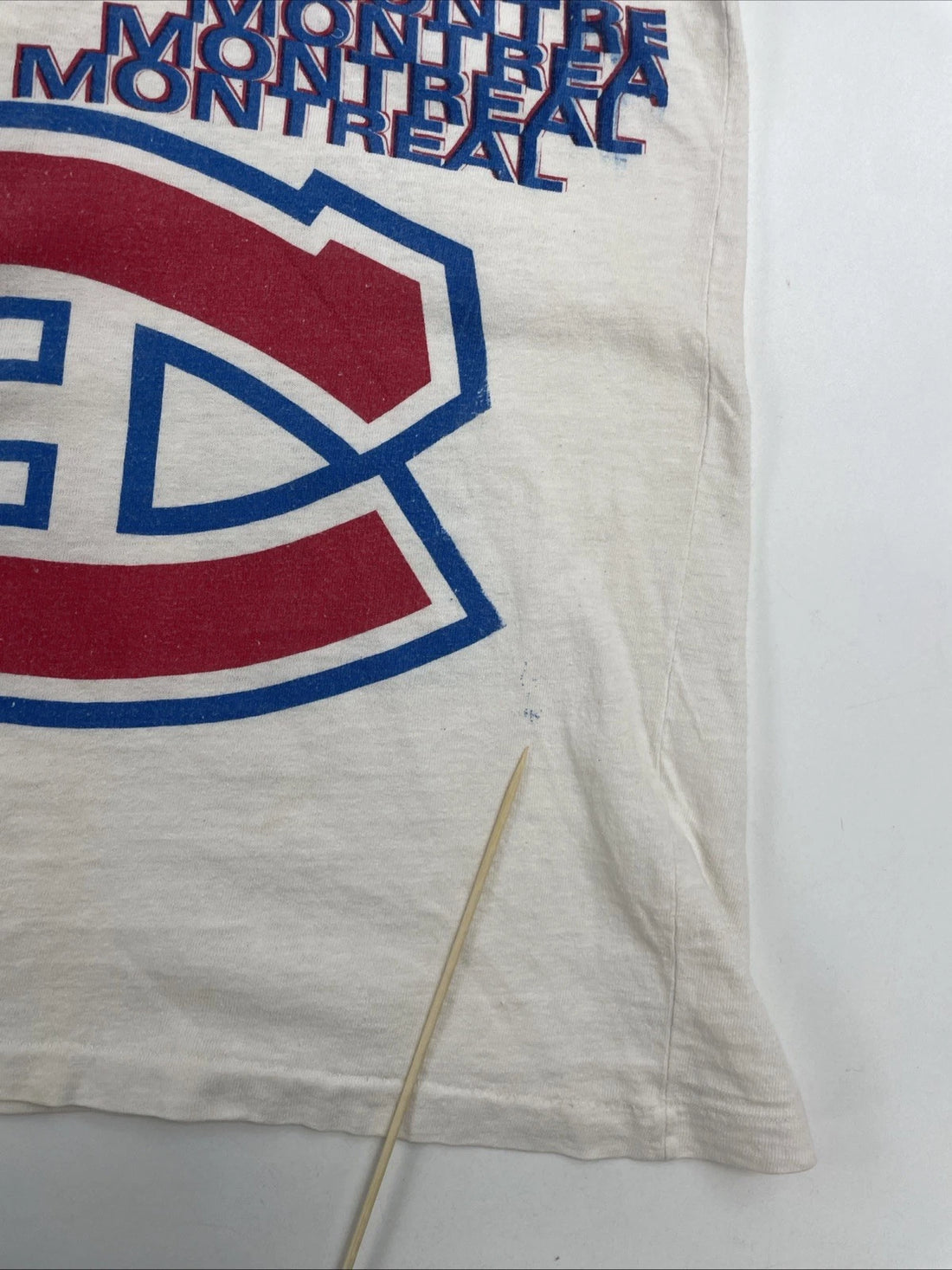 Vintage Montreal Canadiens T-Shirt One Size All Over Print NHL