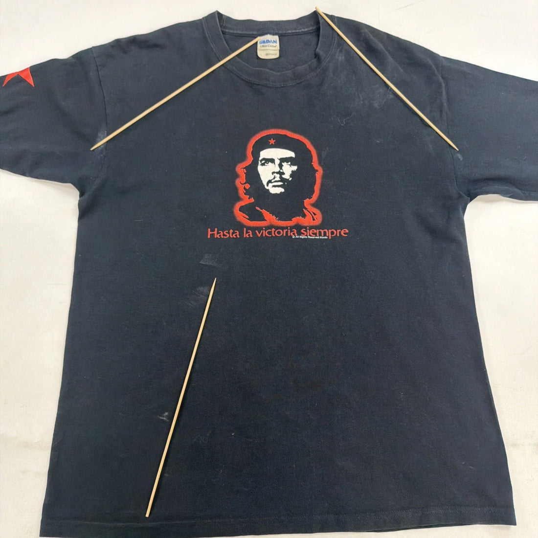 Che Guevara Long Sleeve T-Shirt Size Large Double Sided