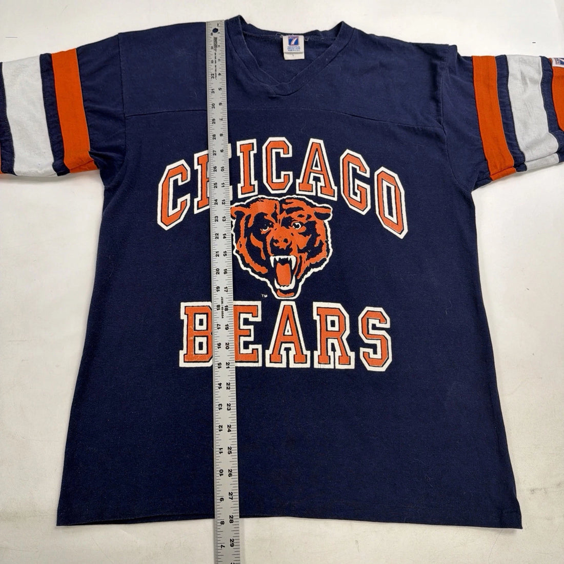 Vintage Chicago Bears Logo 7 Jersey T-Shirt Size Large NFL